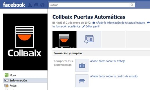 Collbaix a déjà Facebook!